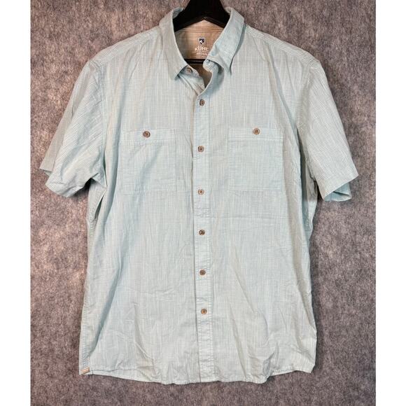 Kuhl Mens Karib Short Sleeve Outdoor Hiking Mens Casual Button Up - Medium 7460 - Picture 1 of 8